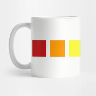 Minimalistic Pride Flag Colors - Proudly Celebrate LGBT Mug